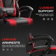 thumbnail image 6 of JONPONY Ergonomic Gaming Chairs,Office Chair,High Back Computer Chair,Adjustable 360° Swivel Chair with Headrest and Lumbar Support ,RED, 6 of 10