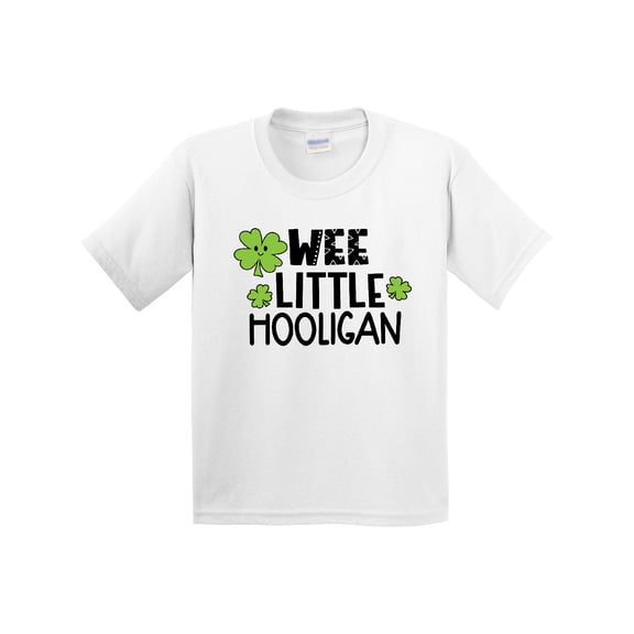 Inktastic St. Patrick's Day Wee Little Hooligan with Clovers Youth T-Shirt