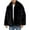 Black, variant on ZUKMRJPC Men's Vintage Faux Fur Coat Winter Warm Long Sleeve Lapel Thick Jacket Solid Color Soft Comfy Loose Fit Open Front Cardigans