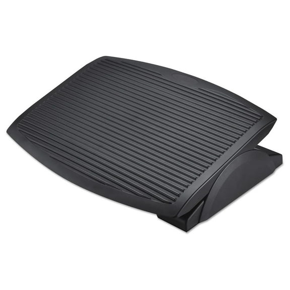 Ergo Tilt Footrest - Black, Adjustable Height Foot Rest for Office & Home - 13.75"W x 17.75"D x 3.38-5.13"H, ALEFS312 13.75" x 17.75" x 5.13"