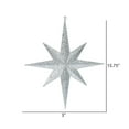 thumbnail image 2 of Vickerman 15.75" Silver Iridescent Glitter Bethlehem Star Christmas Ornament, 2 of 2