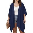 thumbnail image 3 of JuneFish Women Beach Kimono Swimsuit Bathing Suit Cover Up Swimwear Sheer Chiffon Cardigan Tops, 3 of 7