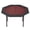 Red, variant on 8 Player Foldable Poker Table, Portable Folding Game Table with Cup Holder and Chip Trays for Home Parties, Game Rooms
