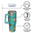 thumbnail image 4 of OBREWU Cartoon Shiba Inu Dog Tumbler with Handle and Lid,Cartoon Shiba Inu Dog 40oz Double Wall Vacuum Insulated Tumbler,Cups Gift for Women and Men, 4 of 7