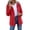 01-Red, variant on Ecqkame Womens Rain Coats Plus Size Waterproof Mid Length Hooded Jackets Striped Lined Zip Pocket Casual Outdoor Outerwear White XL