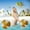Rose Gold, variant on Tuscom 15.74*15.74in Sequins Beach Ball Jumbo Pool Toys Balls Giant Confetti Glitters Inflatable Clear Beach Ball Swimming Pool Water Beach Toys Outdoor Summer Party Favors for Adults