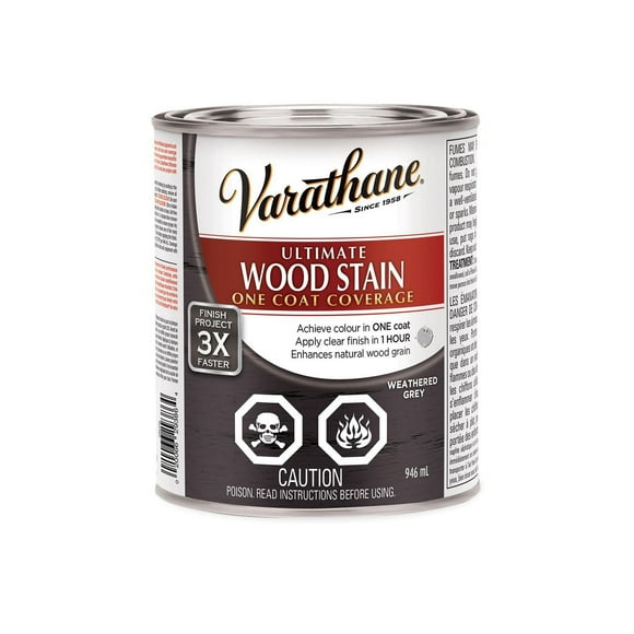 Varathane Ultimate Oil Base Weathered Grey Wood Stain