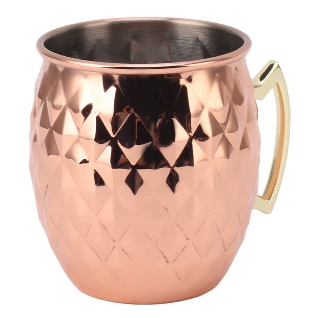 Tazas De Mulas De Moscú, Taza De Mula 304 Tazas De Cóctel De Acero Inoxidable Con Labio Redondeado Liso, Bebida De Cóctel Para Uso En El Hogar Y El Bar