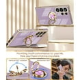thumbnail image 6 of Dteck for Samsung Galaxy S24 Ultra Case with Screen Protector, Built-in 360° Rotation Ring Holder Magnetic Stand, Luxury Shiny Plating Edge Shockproof Electroplated Protective Cover,Purple, 6 of 6