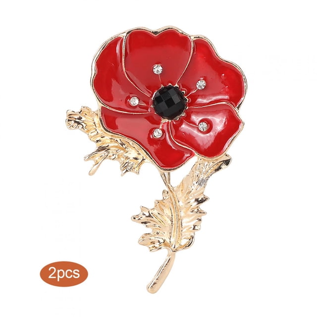 2 uds mujer aleación flor elegante diamantes de imitación Pin broche ropa decoración joyería accesorio