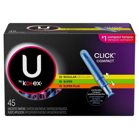 super interactive kotex unscented tampons count compact regular plus tour