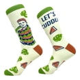 thumbnail image 2 of Men's Lets Cuddle Socks Funny Snake Constrictor Hug Joke Footwear, 2 of 4