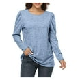 thumbnail image 5 of Women Blouses Long Sleeve Fitness Woman Sweaters Extra Small Shirts Women Olive Long Sleeve Shirt Turtle Neck Womens T Shirrs Short Tee Shirts Graphic Tees T Shirt Patch Summer Button down Light blue, 5 of 9