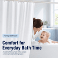 thumbnail image 5 of GAZILY® PEVA Shower Curtain, 72 x 72 in, with Metal Grommets and Rings Included for Bathtub and Shower Stall, White, 5 of 7