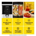 thumbnail image 3 of Freidora de aire Chefman 8Qt acero inox con divisor de canastilla, 3 of 4