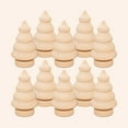 thumbnail image 2 of 10pcs Christmas Tree Wooden Unfinished Doll DIY Crafts Wooden Peg Doll Home Decoration Ornament (134523), 2 of 6