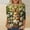 A104 Green, variant on Easter Bunny Shirt for Women Two Rabbits In Flower Meadow Graphic T-Shirt 3/4 Sleeve Crewneck Loose Fit Soft Fabric Festival Apparel Spring Holiday Gift