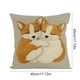 thumbnail image 3 of Uuiauoio Linen Pillow Cover with Imitation Embroidery Print, Sofa Cushion Decor in Pattern for Living Room Bedroom, Decorative Throw Pillow Case with Zipper Closure, 3 of 7