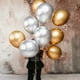 thumbnail image 5 of Set de globos RUBFAC de látex plateado, 87 unidades, con cinta para fiestas, 5 of 5