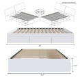 thumbnail image 4 of Lit blanc Aura de Nexera avec 3 tiroirs, 4 of 8