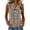 A533-Brown, variant on Sleeveless Collar Gingham Plaid Vests for Women Button Front Curved Hem Casual Summer Ladies Check Tank Waistcoat Tops S-XXL