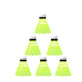 thumbnail image 3 of 6-Pack Durable Plastic Nylon Badminton Shuttlecocks with Fiber Head for Training, 3 of 6