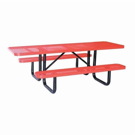 Manufacturer Varies ADA Picnic Table,96 in L,Red 4HUX4