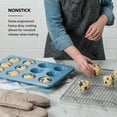thumbnail image 4 of KitchenAid 12-Cup Aluminized Steel Nonstick Cupcake Pan and Muffin Tin, Blue Velvet, 4 of 8