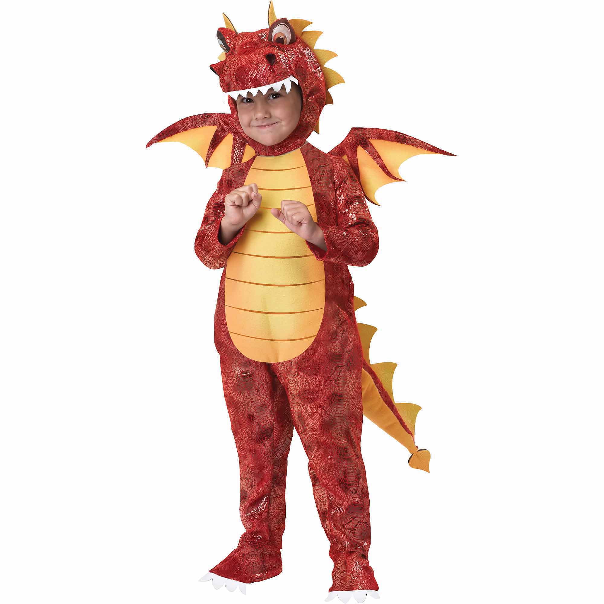 Child Dragon Costume Book Day Dinosaur Jurassic Halloween Fancy Dress 4-6 Years 