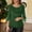 Green, variant on Vinsonshop Womens Sparkly Sequin Cowl Neck Top 3/4 Bell Sleeve Shiny Blouse Loose Fit Draped Pullover Casual Party Tunic Festive Holiday Evening Fall Winter Black L
