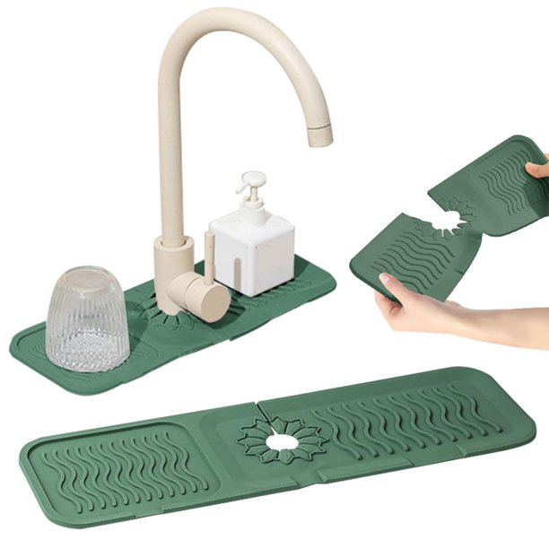 Protectores Fregadero para Grifo Bandeja Piedra Secado Rápido Engrosada