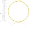 thumbnail image 3 of Floreo 14k Yellow Gold 2mm x 70mm High Polish Round Tube Hoop Earrings, 3 of 3