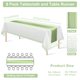 thumbnail image 2 of Set de mantel y camino de mesa MASHAN blanco/verde para fiestas, 2 of 8