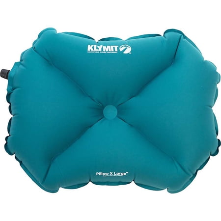 Klymit 枕X LARGEインフレータブルキャンピング&amp;トラベルピロー、ティール - LARGE