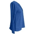 thumbnail image 4 of EDFBUYKRS Women's and Women's Plus Pleat Neck Shirt with Long Sleeves, Sizes M, 4 of 6