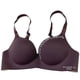 thumbnail image 4 of Sujetador sin costuras Mujer Ropa interior inalámbrica Letras Sujetador Hacer subir de copa fina para niñas, Morado, 38 / 85AB Methold AP001148-32B, 4 of 7