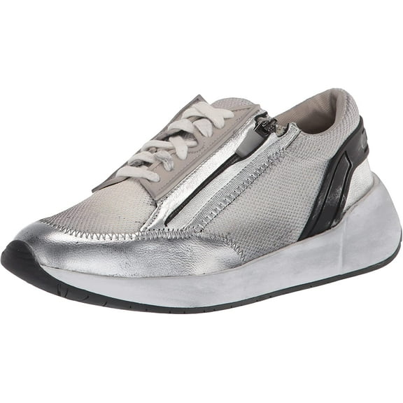 Franco Sarto Women's Imperial Sneaker Silver 9M