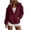 Wine, variant on Juesizh Womens Rain Jacket Zip up Waterproof Coat Comfy Casual Zip up Jackets with Pockets, S-2XL