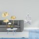 thumbnail image 2 of Estatua de figura,Estatuas de hojas y flores de metal,esculturas decorativas,Figuras decorativas para el hogar,para estante,mesa o vitrina.,Figura de lector abstracto,Estatua de pensador, 2 of 8