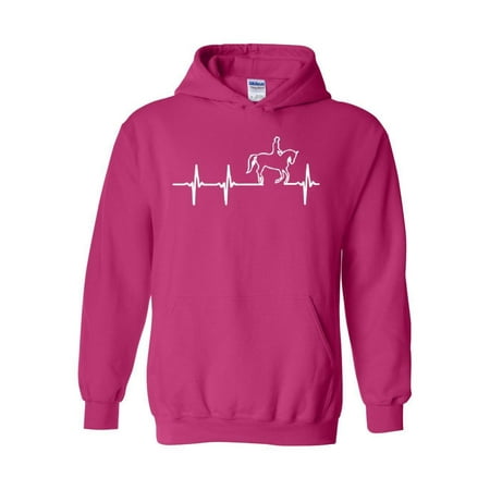 - Horse Heartbeat Unisex Hoodie Hooded Sweatshirt