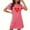 Hot Pink A, variant on Fjofpr Womens Sleep Dress Halloween Women's Large Size Short Nightdress With Chest Print Round Neck And Short Sleeves White XXL