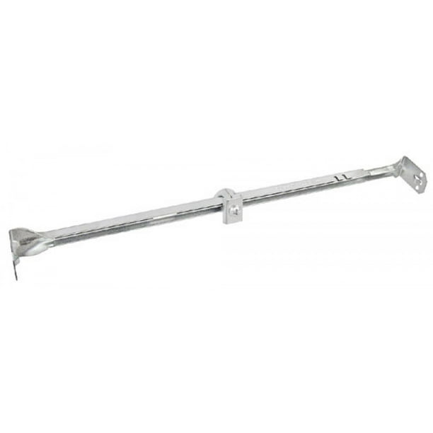 2 Pcs, Adjustable Length Box Bar Hanger w/Clip, 16 to 24 In, Galvanized