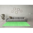 thumbnail image 3 of Ahgly Company Indoor Round Abstract Emerald Green Modern Area Rugs, 6' Round, 3 of 4