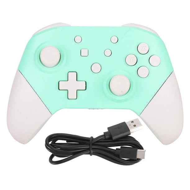Wireless Bluetooth Game Controller Gamepad with NFC 3D Joysticks for Nintendo for Switch Pro Green White