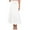 White, variant on Womens Pleated Skirt Summer Casual Solid Skirt High Waist Tiered Ruched Skirts