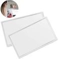 thumbnail image 1 of 2 Pieces Car Makeup Mirror, Sun Visor Vanity Mirror, Stainless Steel Sun Visor Mirror, For Car Sun Visor, Car Seat Backrest 65*110mm, 1 of 2