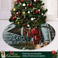 thumbnail image 3 of Ryvnso Christmas Tree Skirt Christmas Snowy Farmhouse Xmas Tree Skirts Ornament Home Decorations 35.4", 3 of 6