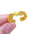 thumbnail image 1 of Anillo de dedo con diseño de cabeza de caballo y dinero para mujer, anillo ajustable con apertura del año 2026, accesorios de joyería, 1 of 7