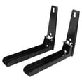 thumbnail image 4 of LEEYNEER 1Pc Wall Rack Stainless Steel Holder Retractable Microwave Oven Rack Storage Rack for Kitchen Black, 4 of 8