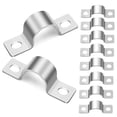 thumbnail image 6 of WASHWEPE Pipe Clamp U Shaped Silver 10Pcs 3.1x0.9x0.04in, 6 of 8